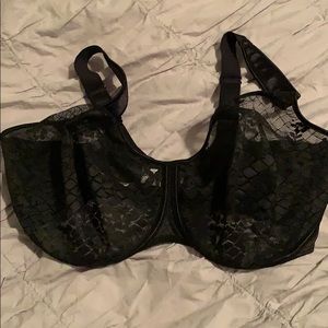 Black lace bra